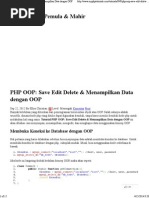 Download Tutorials_PHP OOP_ Save Edit Delete  Menampilkan Data Dengan OOP by Bani Adam Setiadi SN221136406 doc pdf