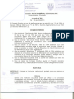 Acuerdo Consejo D. Horizonte 2014