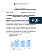 Iaran Khbar: Economic and Financial Developments in Malaysia in The Fourth Quarter of 2012