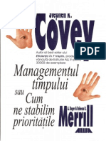 Stephen R Covey - Managementul Timpului