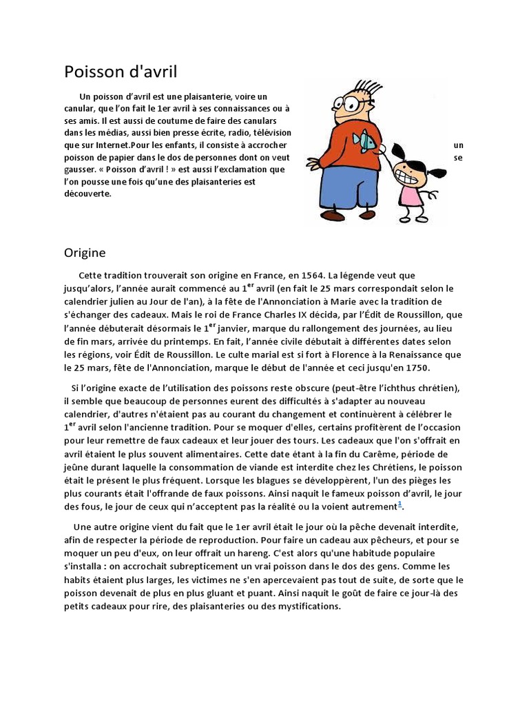 Poisson D Avril Origine Paques Jour Ferie Religieux