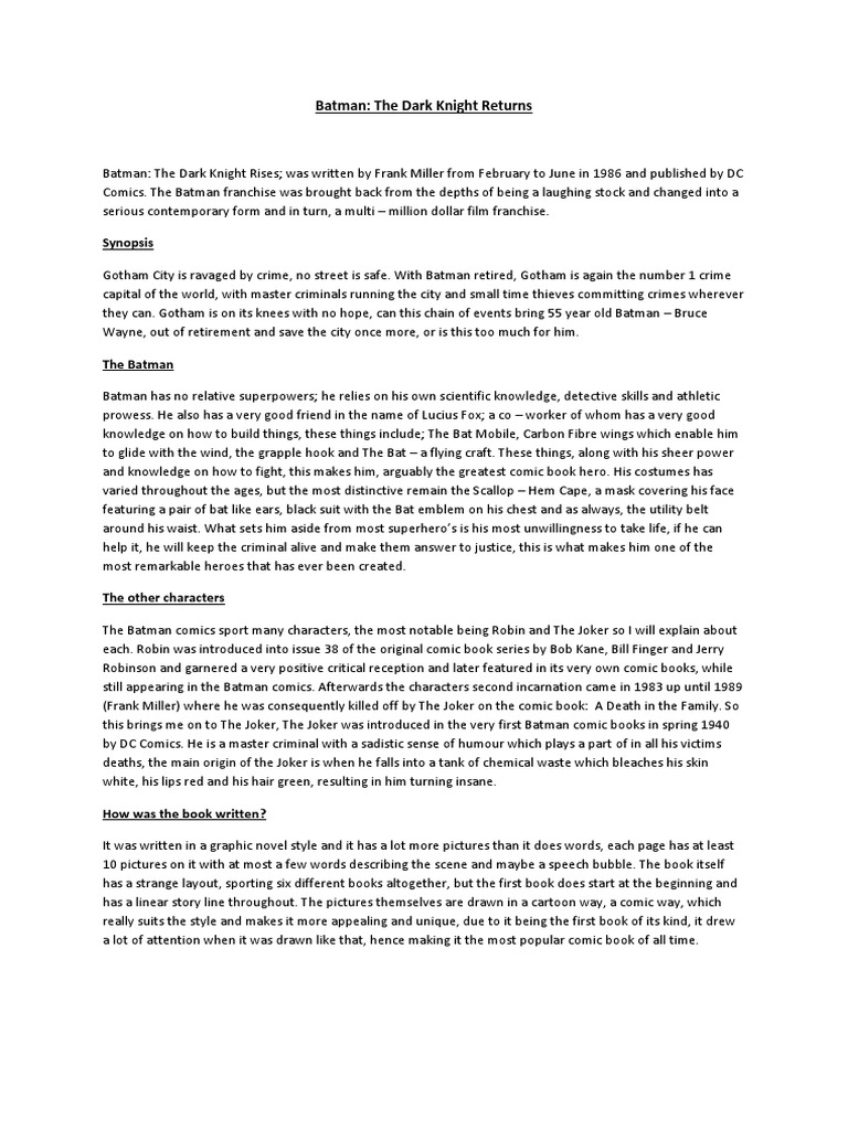 Batman | PDF | Batman | Dc Comics