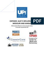 Download ALECs Influence in MO and KS Report by Progress Missouri SN221156512 doc pdf