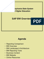 SAP BW Overview: Pennsylvania State System of Higher Education