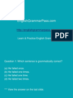 English Grammar Test # 23: Misused Forms - Miscellaneous Examples
