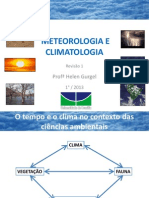 Meteorologia e Climatologia - Revisão 1