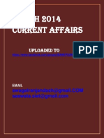 March 2014 Current Affairs