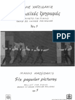 Hadjidakis -Six Tableaux Populaires Op.5