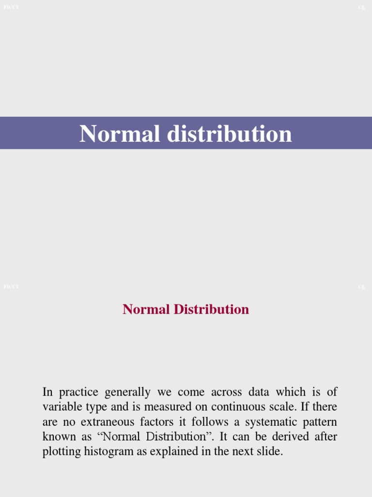 Normal Distribution Statistical | PDF | Science & Mathematics ...
