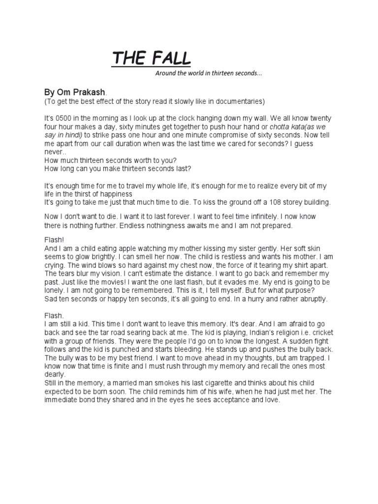 The Fall: by Om Prakash | PDF | Self-Improvement | Lifestyle