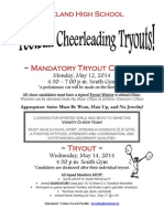 VHS Cheer Tryouts