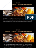 Hazard Analysis Critical Control Point: Haccp