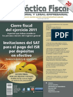 Revista 634 Cierre Del Ejercicio 2011- Invitaciones Del SAT Pago ISR