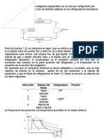 A Continuación Se Muestra Un Diagrama Esquemático de Un Ciclo Por Refrigeración Por Compresión De