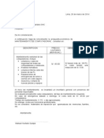 Modelo Proforma de Mantenimiento