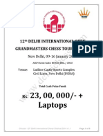 12th Delhi International Open Grandmasters Chess Tournament
