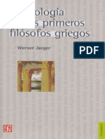 La Teología de Los Primeros Filósofos Griegos - Werner Jaeger