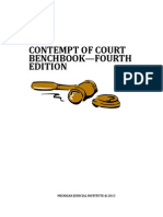 Contempt of Court Bench Book 2013