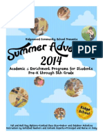 Summer Adventure Brochure 2014