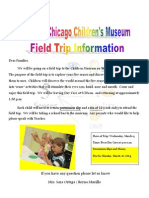 Letter To Parents Field Trip Flyer and Permissin Slip