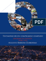 Informe de Gestión Del Alcalde de Quito, Augusto Barrera, 2009-2014