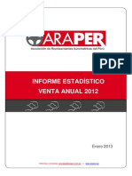 Informe Estadistico Araper - 2012