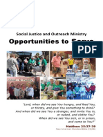 Social Justice and Outreach Ministry Brochure