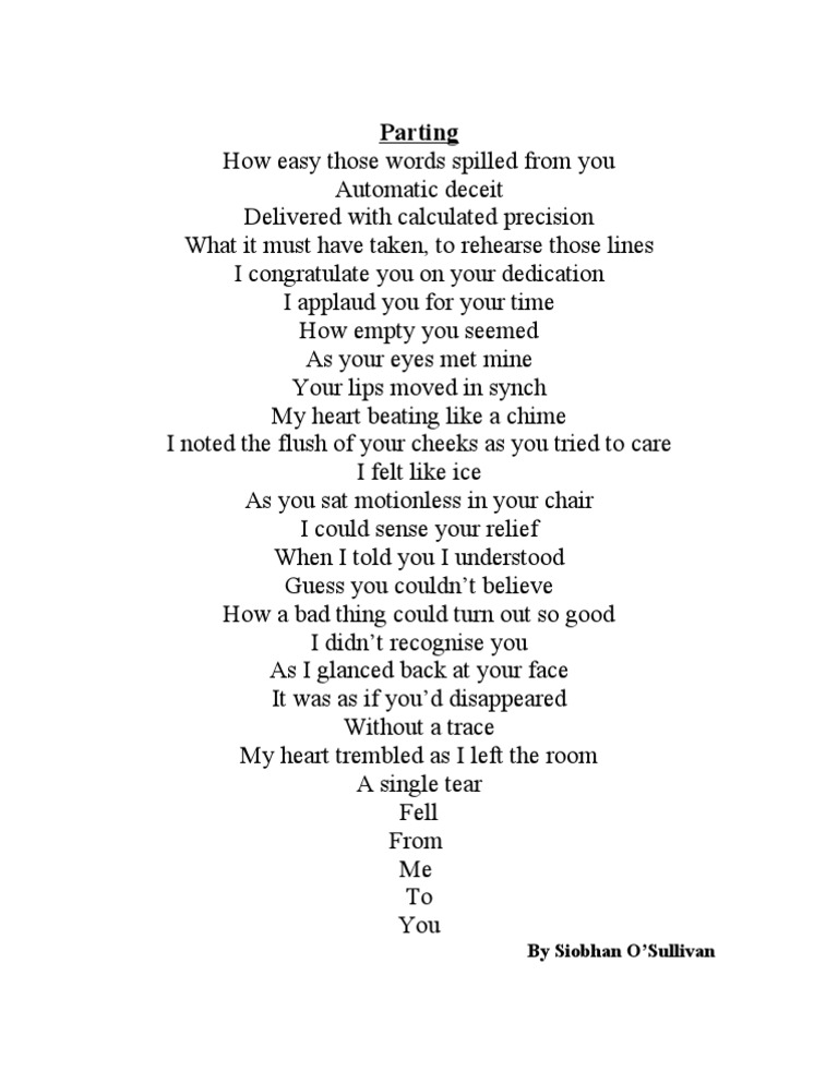 Words of Parting and Reflection | PDF