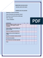 Rubrica de Evaluacin 2