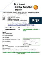 Basketball Blowout Flyer