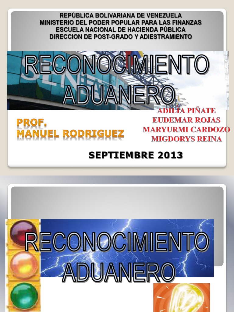 Reconocimiento Aduanero Pdf