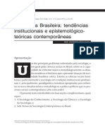 Sociologia Brasileira: Tendências Institucionais e Epistemológico - Teóricas Contemporâneas