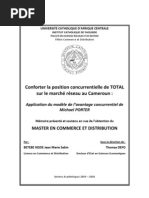 Download e TOTAL sur lemarch rseau au Cameroun_ application du modle de lavantage concurrentiel de Michael Porter by webcatho SN22128729 doc pdf