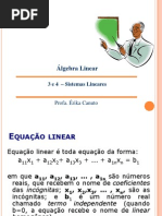 Aula 3 e 4 - Sistemas Lineares