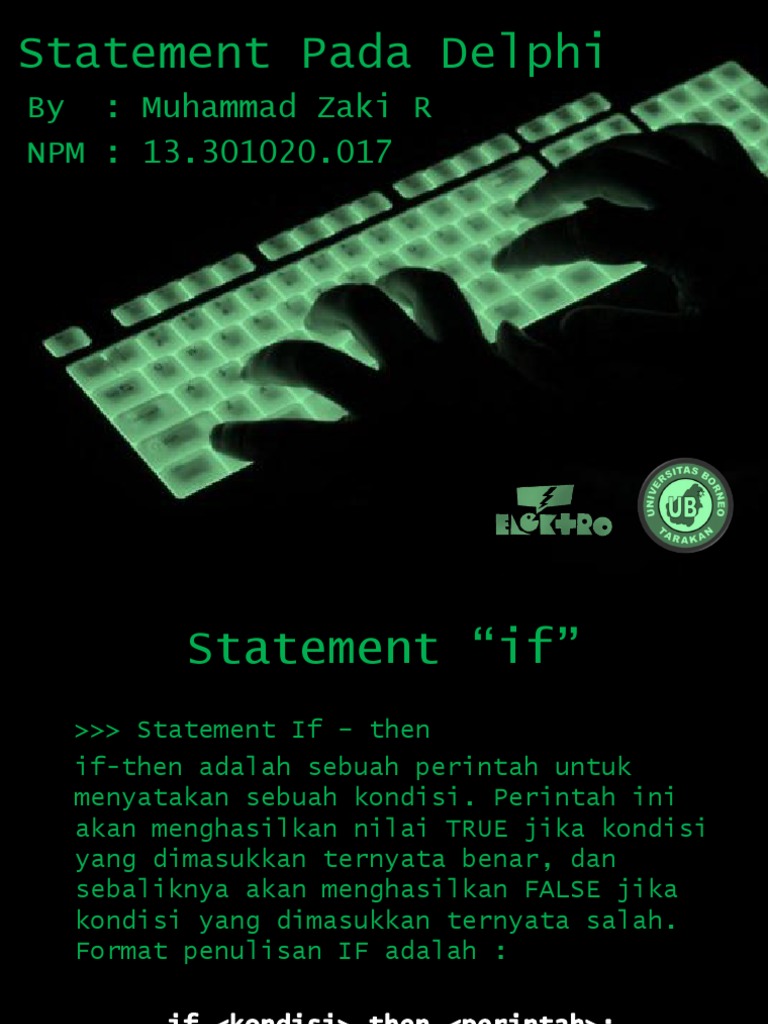 Statement IF ... For Delphi 7 | PDF