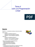 Introducción a La Programación Lineal