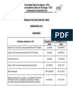 Calendário TCC (2013-1 e 2013-2) - Eng. Civil