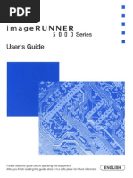 Canon ImageRUNNER 5000 User Guide