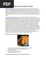 Download Resep Cara Membuat Ayam Kentucky Ala KFC by Ara Karinu SN221310316 doc pdf