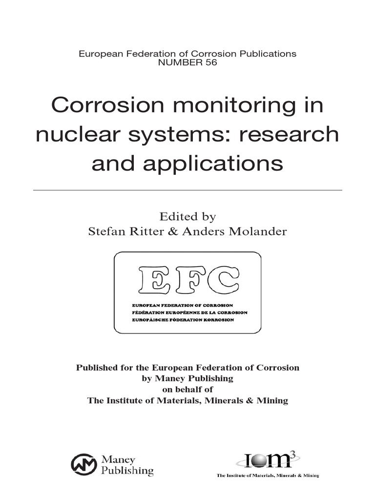 Corrosion Monitoring in Nuclear Systems Research & Applications | PDF ...