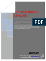 Proposal Sistem Hotspot Mikrotik