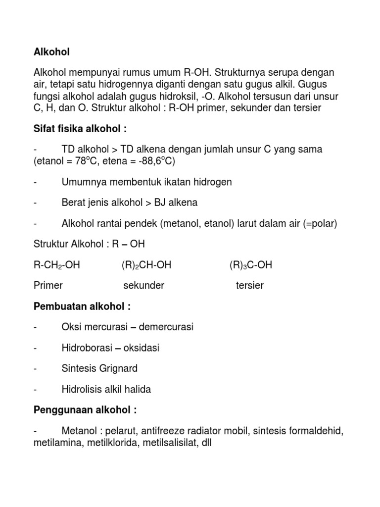 Materi Alkohol
