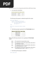 SAS Base Programming Practice Exam V9 Questions