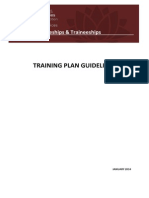 Trainingplan Guidelines