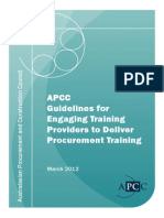 APCC PUB_Guidelines for Engaging Training Providers to Deliver Procurement Training