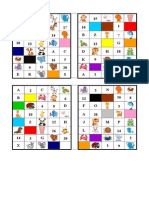 Visualization of letter frequency distribution across four documents