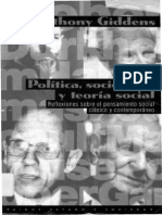 Politica Sociologia y Teoria Social - Anthony Giddens Cap. 2