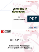 Psychology in Education: by Shabina Rehman