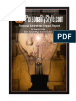 Personal Awareness Impact Report: For Evan Example Style: Sample Style (Communicator)