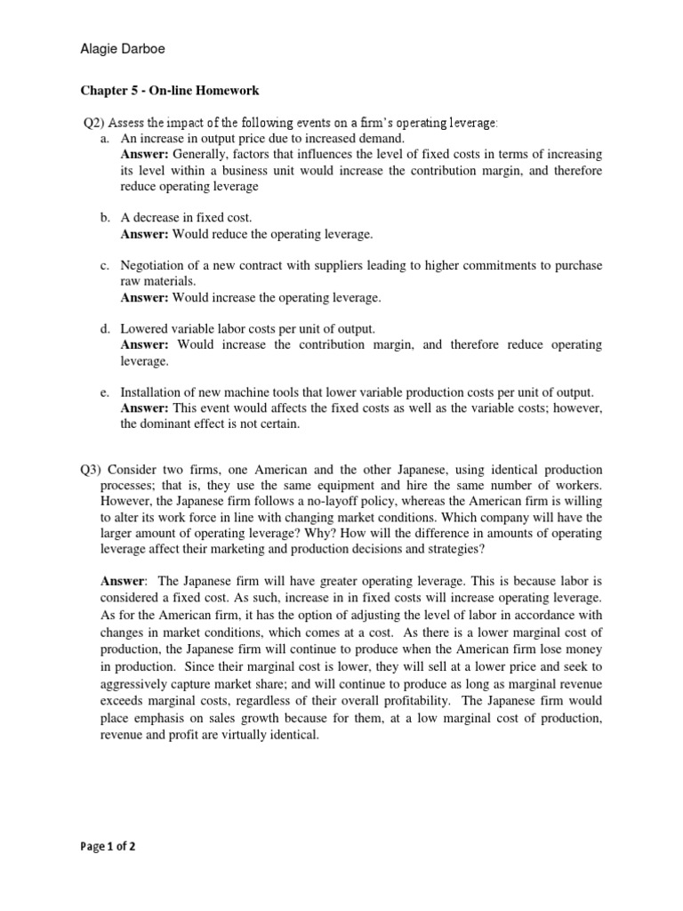 Chapter 4 homework economics image